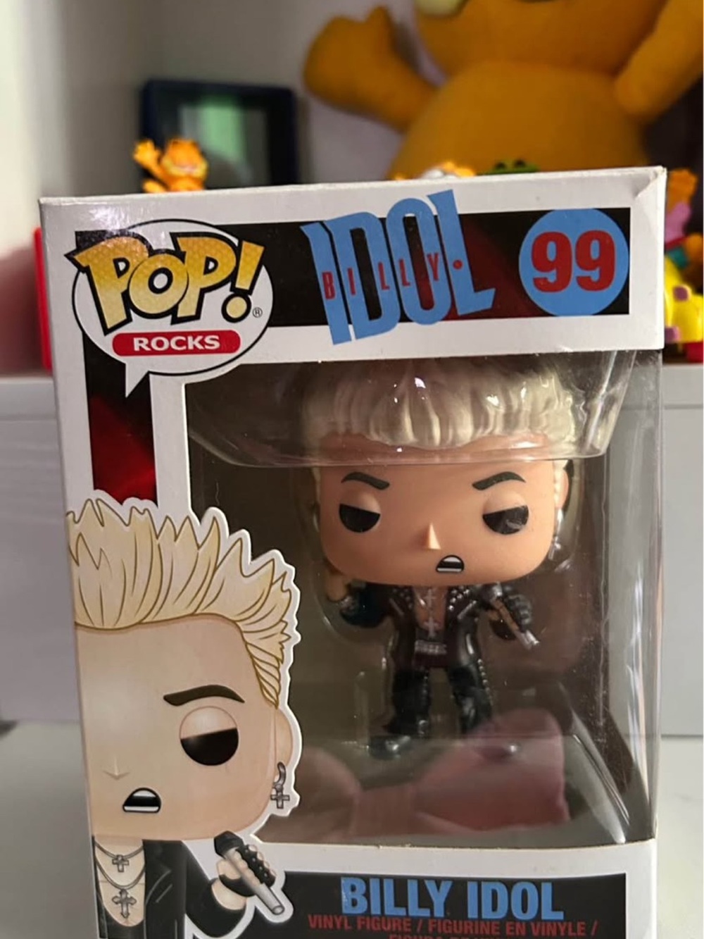Funko Billy Idol Pop! Rocks Vinyl Figure Blonde Hair Black Outfit #99